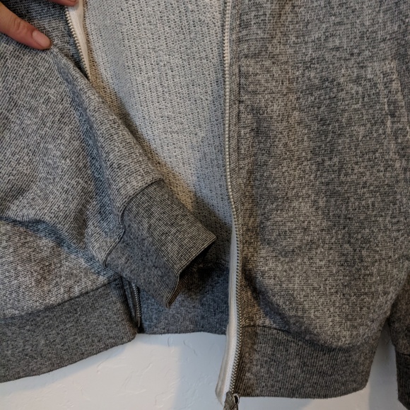 Forever 21 Heathered Grey Zip Hoodie - Picture 2 of 4